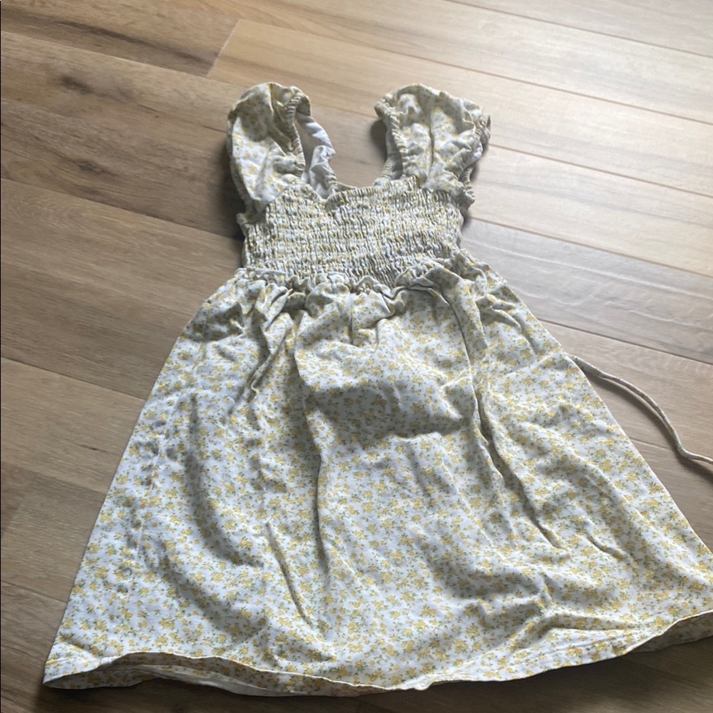 Floral yellow dress